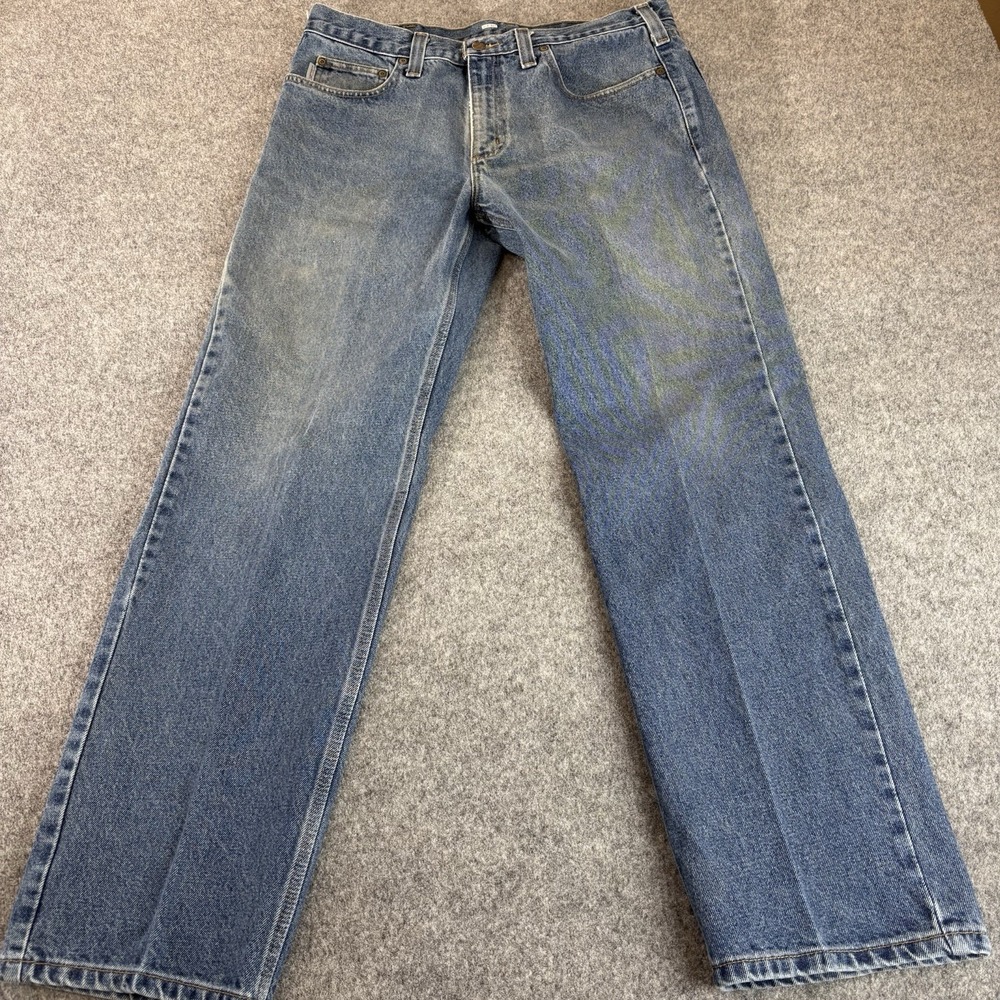 Carhartt Jeans Mens 36x32 (Fits 34x31.5) Workwear Traditional‎ Fit Straight Leg